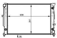 фото thumb №9, Радиатор двигателя wody audi a4 b5 a4 b6 a6 c4 a6 c5 allroad c5 skoda