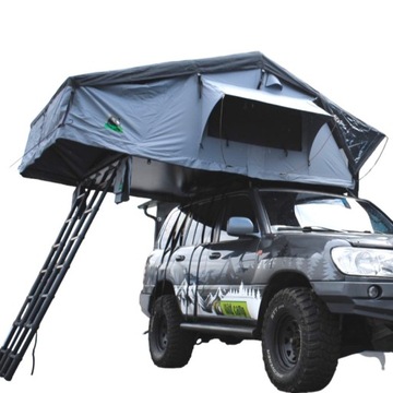 Палатка на крышу Wild Camp Hudson 220 серая - автомобильная палатка