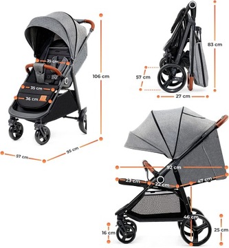 Коляска Kinderkraft GRANDE PLUS до 22 кг.