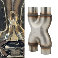 фото thumb №7, Двойной адаптер выпускной автомобиля соединитель трубы 409 выход выпускной ze