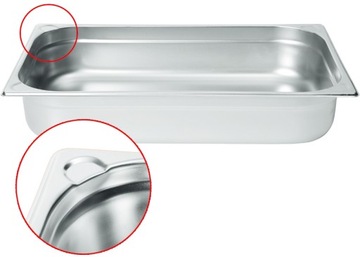 Pojemnik GN 1/1 HENDI Kitchen Line 14L, (H)100mm