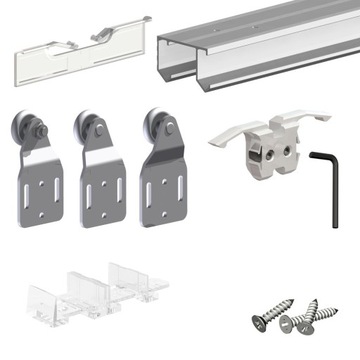 System przesuwny do szaf 3-drzwiowych szer. 3 m
