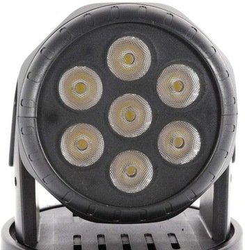 Мобильная светодиодная головка 7X 10 Вт RGBW DMX512 со стробоскопом, пульт дистанционного управления, удобный