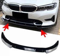 фото thumb №13, Bmw g20 g21 przedlift 2019-2022 накладка бампера обычного сплиттер чёрный