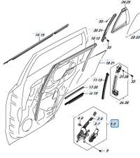 фото thumb №9, Suzuki sx4 s-cross 18r lift 1.4t підйомник скло двері лівий задня