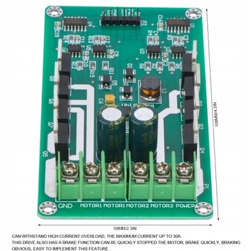 DC H Bridge IRF3205 MOSFET Модуль постоянного тока 3-36 В 10 А