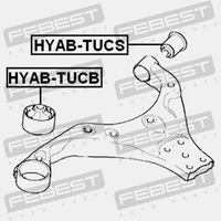 фото thumb №13, Втулка передняя рычага верхнего перед febest hyab-tucb