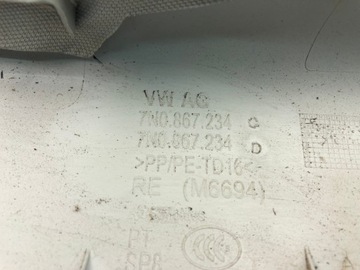 фото thumb №11, Vw sharan 7n защита накладка стойка правые перед 7n0867234