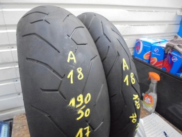2 шт. PIRELLI ROSSO 2 шины 190/50ZR17 120/70ZR17
