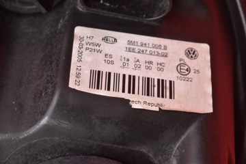 фото thumb №10, Фара праві лампа перед eu 5m1941006b vw golf 5 v plus 03-09