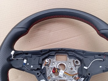 фото thumb №9, Vw golf viii 8 5h0 passat b8 tiguan руль кожа r-line красная nić