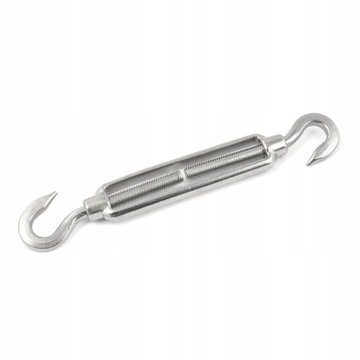 ŚRUBA Rzymska Napinająca INOX NIERDZEWNA M6 Hak-Hak A4 - 5 szt.