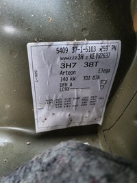 фото thumb №7, Vw arteon 17-20r крила задній задня лівий чверть lc9x