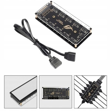 Светодиодный разветвитель RGB, 10-контактный разветвитель Argb, 3 контакта, 5 В