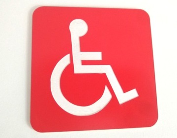 TABLICZKA toaleta WC 8X8 cm emblemat GRAWER znak