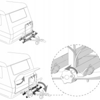 Велосипедный багажник Fiamma Caravan XL A REI44449 на дышло, на 2 велосипеда, 35 кг