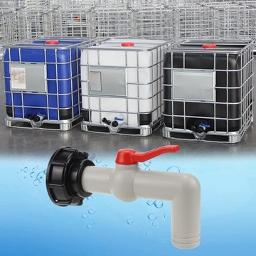 1 шт. IBC сферический ВЫХОДНОЙ КЛАПАН IBC АДАПТЕР С САДОВЫМ КРАНОМ ВОДЫ