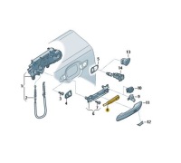 фото thumb №1, Датчик ручка двері перед задня правий audi q5 aso