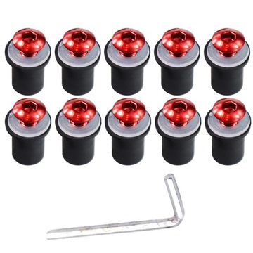 Gumowa Tulejka do Owiewek M5 x 14 Czerwone Śruby