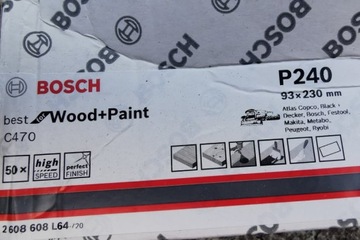 Наждачная бумага BOSCH 93х230мм P240 C470 1 шт.