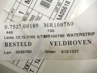 фото thumb №9, Прокладка скло двері правий задня carisma mr100780