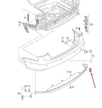 Купить Бампер задний нижний панель audi a6 c7 4g0807521a9b9, фото thumb