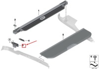 New bmw x7 g07 передня частина правий load area net trim mounting 51479493676 original Ціна, фото thumb