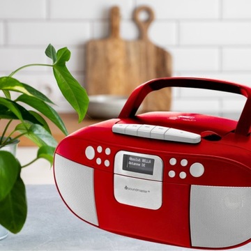 RADIOODTWARZACZ BOOMBOX CD KASETY USB DAB+ FM STEREO SOUNDMASTER SCD7800RO