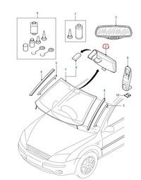 фото thumb №10, Зеркало заднего вида внутреннее fiesta focus mondeo _ 4982463 _ 98ab-17k695-ae