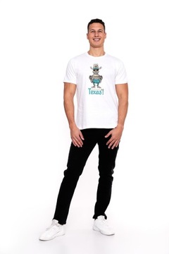 T-shirt Koszulka Męska Nadruk Bawełna XXXL MORAJ