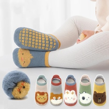 Детские носки противоскользящие ножки THICK COTTON махровые ABS 80-86-92