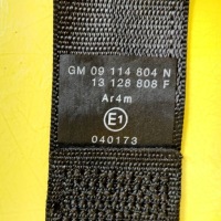 Ремінь безпеки ліва задній opel corsa c 3d 13128808f nr2252 Ціна, фото thumb