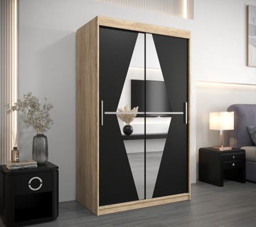 Szafa przesuwna do salonu nowoczesna B 120 cm