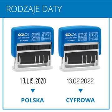 Штамп даты COLOP S120WD, готовые пароли