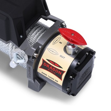 Лебедка Dragon Winch 12000 фунтов со стальным тросом IP67, водонепроницаемая, 24 В |