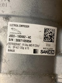 Компресор кондиціонера jaguar j9d319d662ac 2018 Недорого, фото thumb