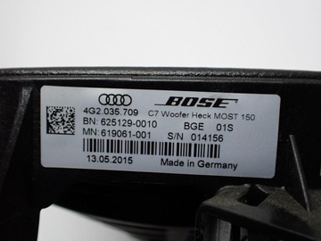 фото thumb №13, Набор динамиков bose заводской оригинал 4g5035223b audi a6 c7 4g 15r