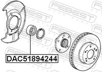 фото thumb №2, Підшипник колеса перед do honda mdx pilot