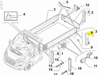 Петля платформа задній fiat ducato оригінальний номер 71749226 Зі Шроту, фото thumb
