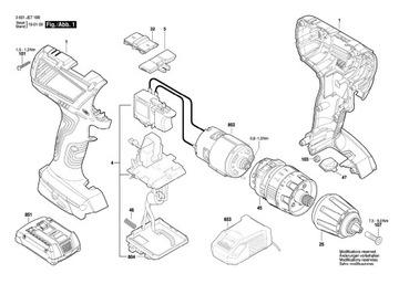 Мотор Bosch для GSB 18-2-LI Plus HDS181A