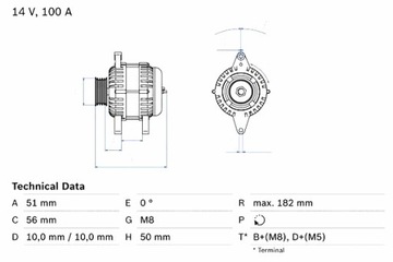 фото thumb №2, Генератор opel astra f astra f classic calibra a combo мінівен corsa