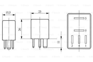 фото thumb №14, Реле 12v/30a/4pin bosch 0332011007