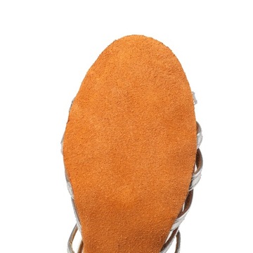BUTY TANECZNE DO TAŃCA SREBRNE 7CM 38+SALSA GRATIS