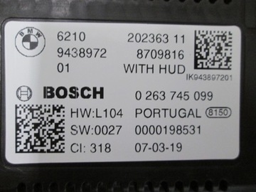 фото thumb №8, Bmw 1 f40 2 f44 z4 g29 спідометр  led 10.25``