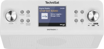 Кухонное радио FM+ DAB Bluetooth под шкафом, белое для кухни Technisat 21