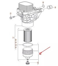 фото thumb №8, Audi a1 8x oil фильтр housing cover 03n115433a