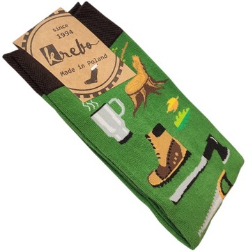Хлопковые носки Krebo Forest Drwala Piła 39–42