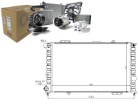 фото thumb №1, Nis60053 радиатор двигателя alfa romeo 166 2.0/2.5/
