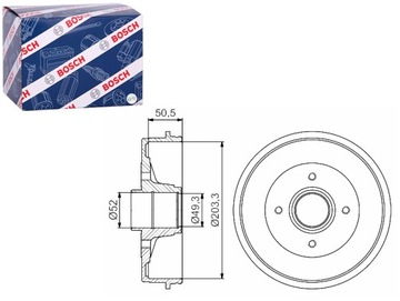 фото thumb №1, Барабаны тормозные 2szt. зад nissan micra c + c iii micra iii note