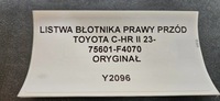 фото thumb №10, Молдинг крила правий перед toyota c-hr chr ii 23- оригінал 75601-f4070